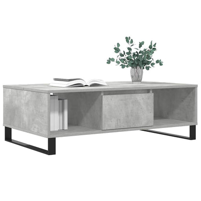 Tavolino Salotto Grigio Cemento 104x60x35 cm Legno Multistrato | homemem39