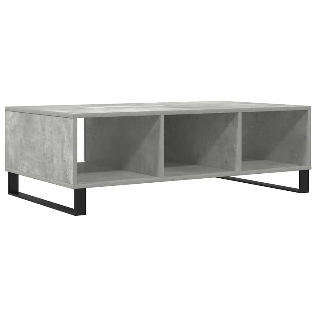 Tavolino Salotto Grigio Cemento 104x60x35 cm Legno Multistrato | homemem39