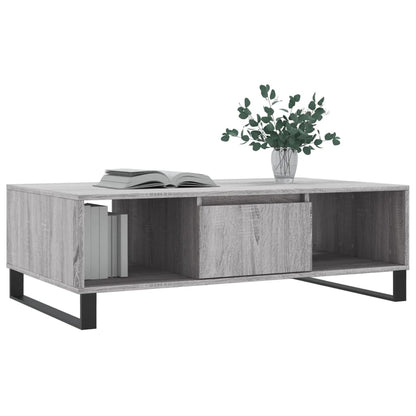 Tavolino da Salotto Grigio Sonoma 104x60x35cm Legno Multistrato - homemem39