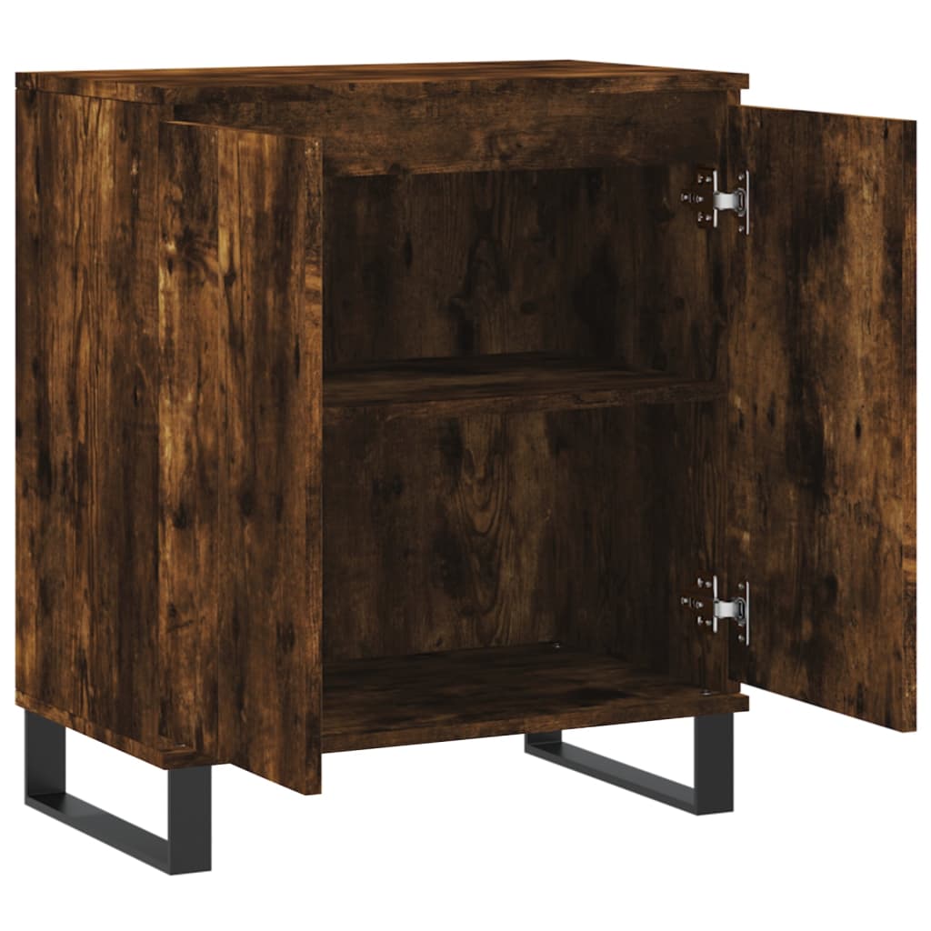 Credenza Rovere Fumo 60x35x70 cm in Legno Multistrato - homemem39
