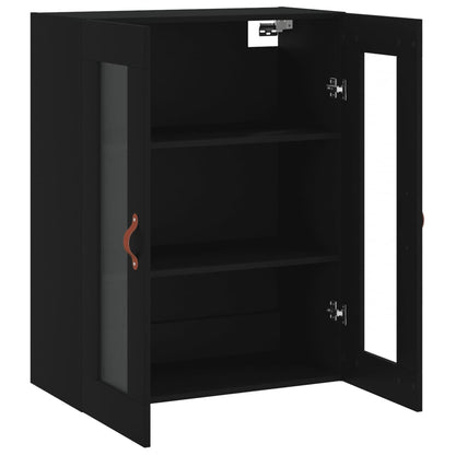 Mobile a Parete Nero 69,5x34x90 cm - homemem39