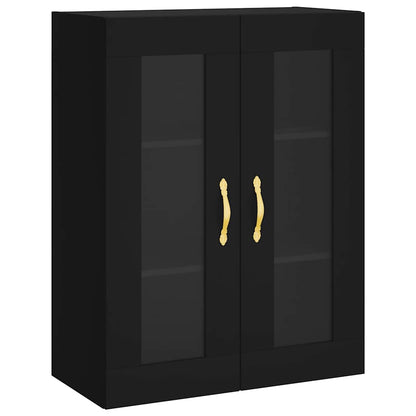 Mobile a Parete Nero 69,5x34x90 cm | homemem39