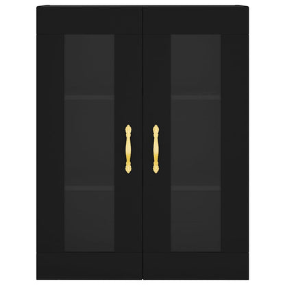 Mobile a Parete Nero 69,5x34x90 cm | homemem39