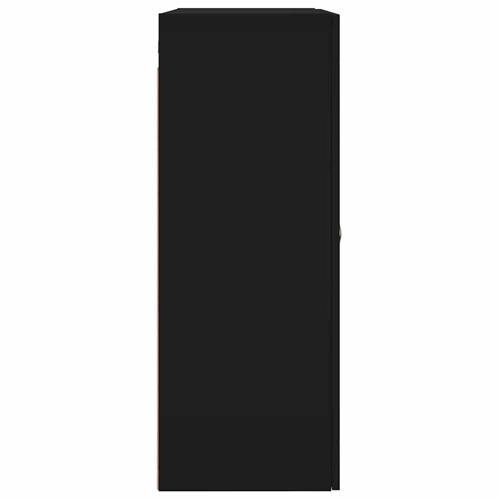 Mobile a Parete Nero 69,5x34x90 cm | homemem39