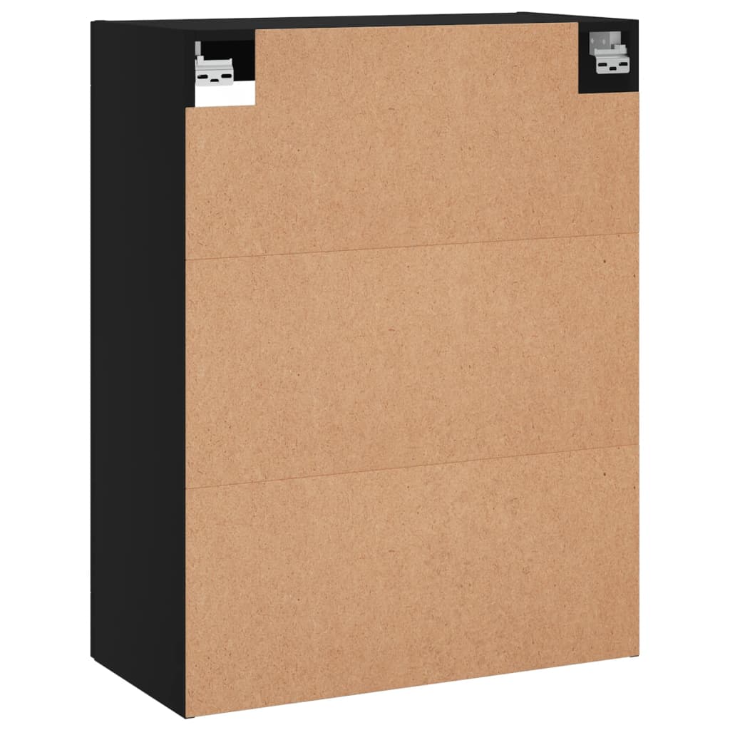 Mobile a Parete Nero 69,5x34x90 cm | homemem39