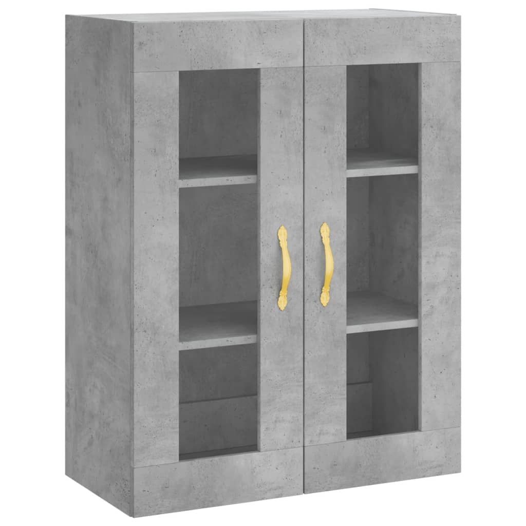 Mobile a Parete Grigio Cemento 69,5x34x90 cm | homemem39