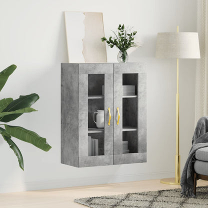 Mobile a Parete Grigio Cemento 69,5x34x90 cm | homemem39