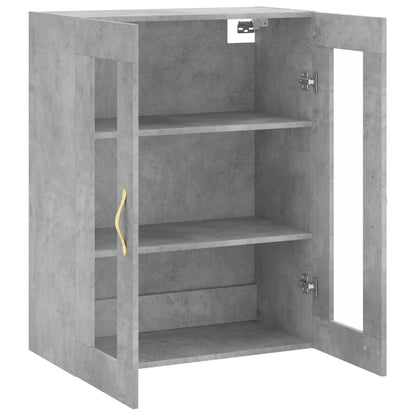 Mobile a Parete Grigio Cemento 69,5x34x90 cm | homemem39
