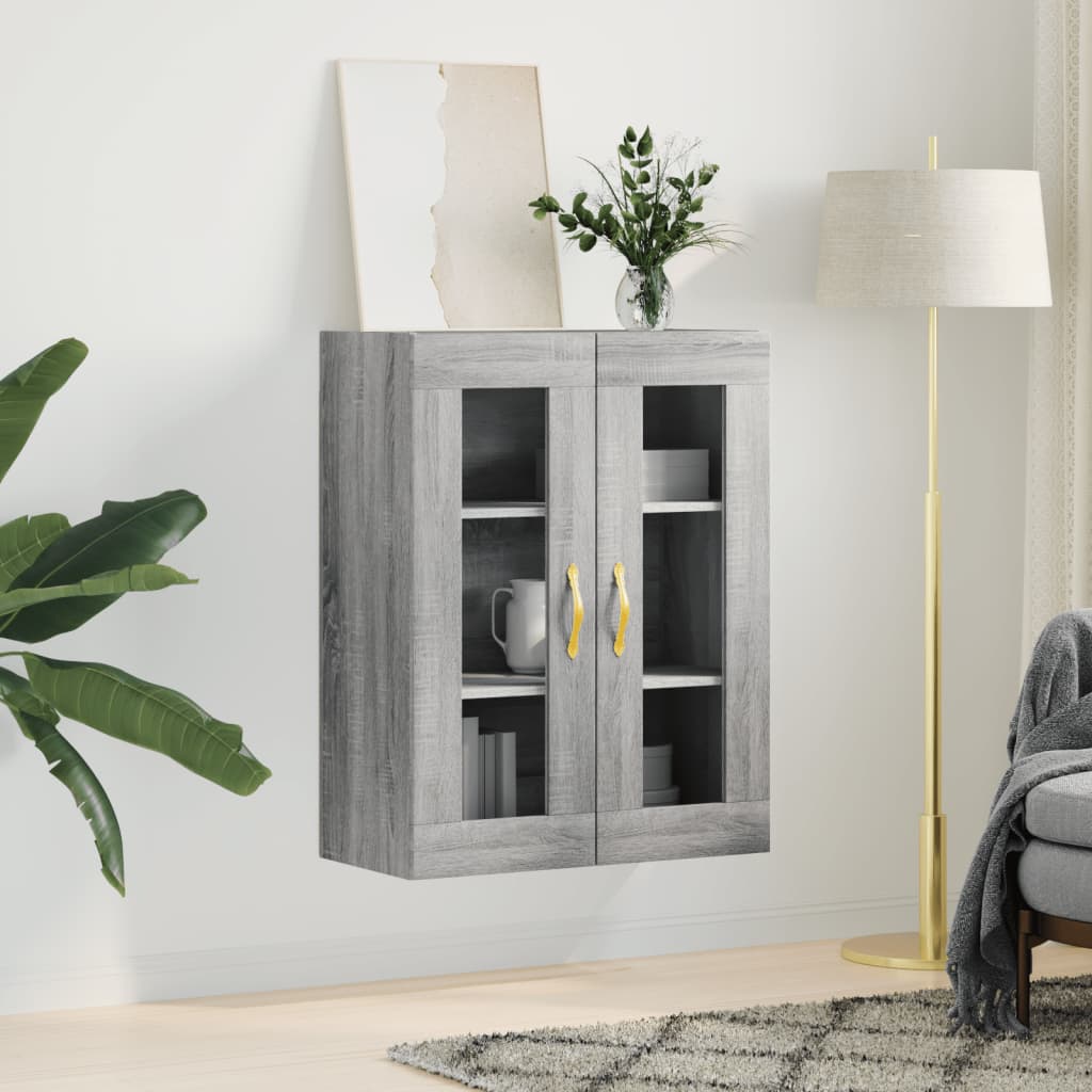 Mobile a Parete Grigio Sonoma 69,5x34x90 cm | homemem39