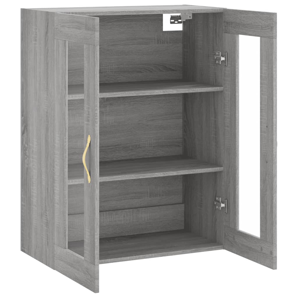 Mobile a Parete Grigio Sonoma 69,5x34x90 cm | homemem39