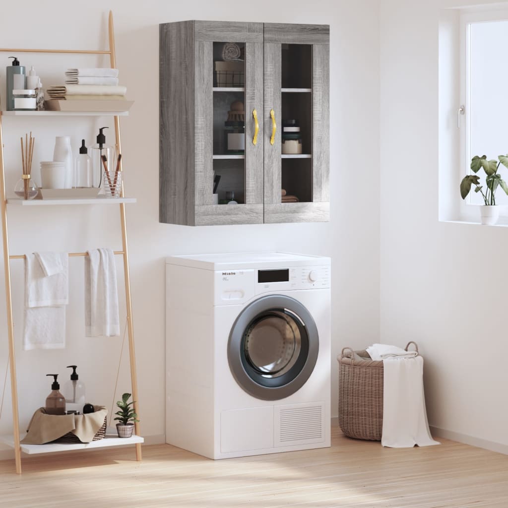 Mobile a Parete Grigio Sonoma 69,5x34x90 cm | homemem39