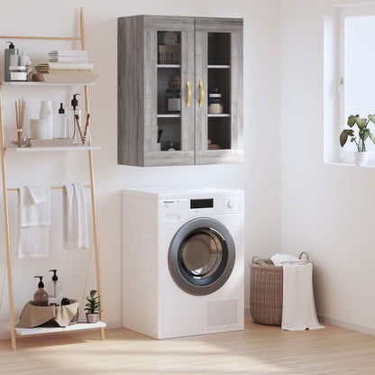 Mobile a Parete Grigio Sonoma 69,5x34x90 cm | homemem39