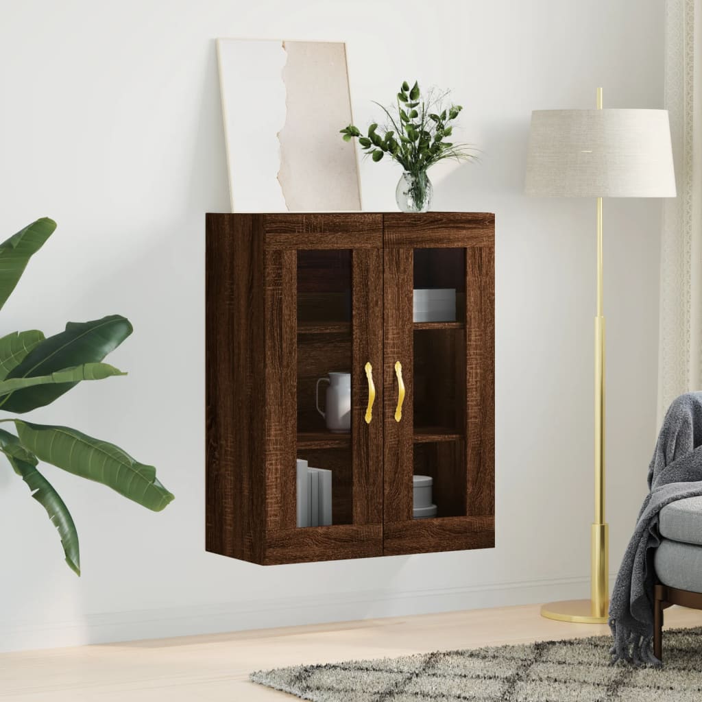 Mobile a Parete Rovere Marrone 69,5x34x90 cm | homemem39