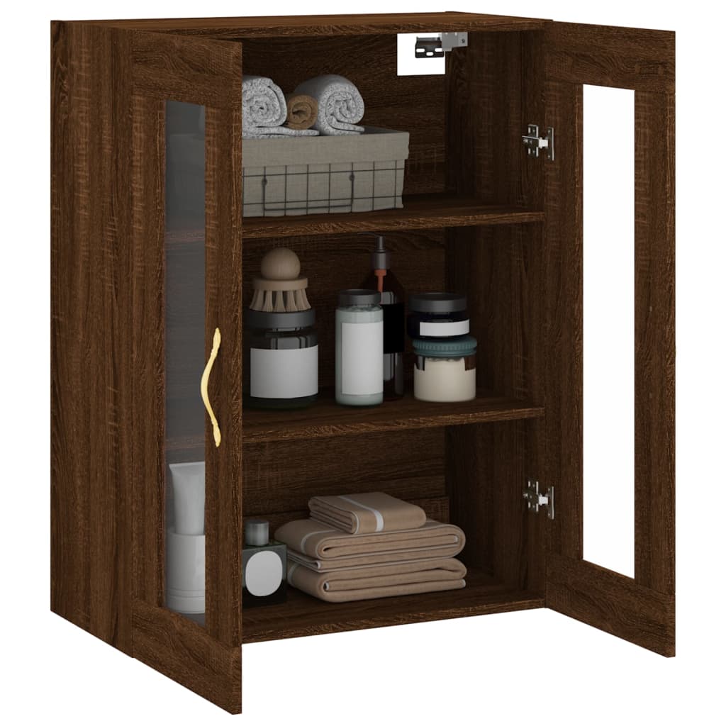 Mobile a Parete Rovere Marrone 69,5x34x90 cm | homemem39