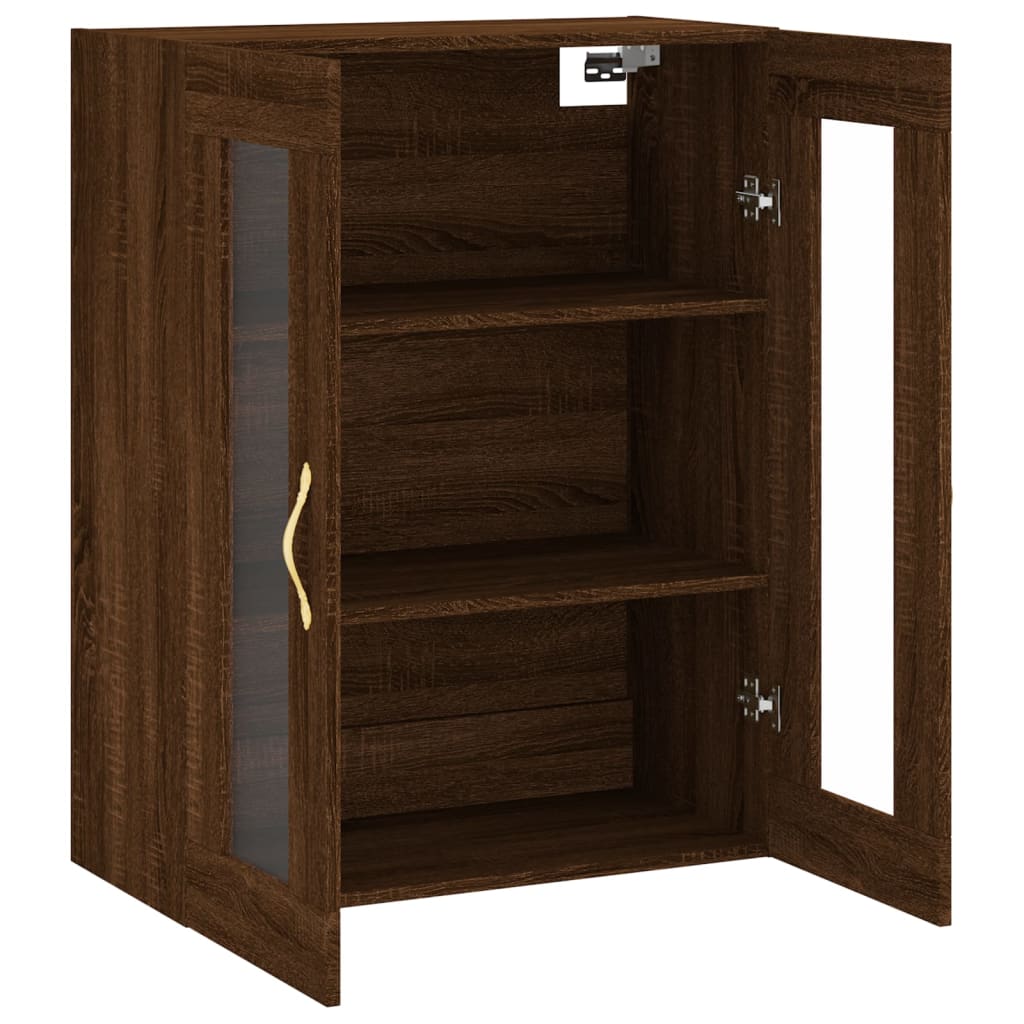 Mobile a Parete Rovere Marrone 69,5x34x90 cm - homemem39