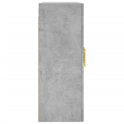 Mobile a Parete Grigio Cemento 69,5x34x90 cm - homemem39