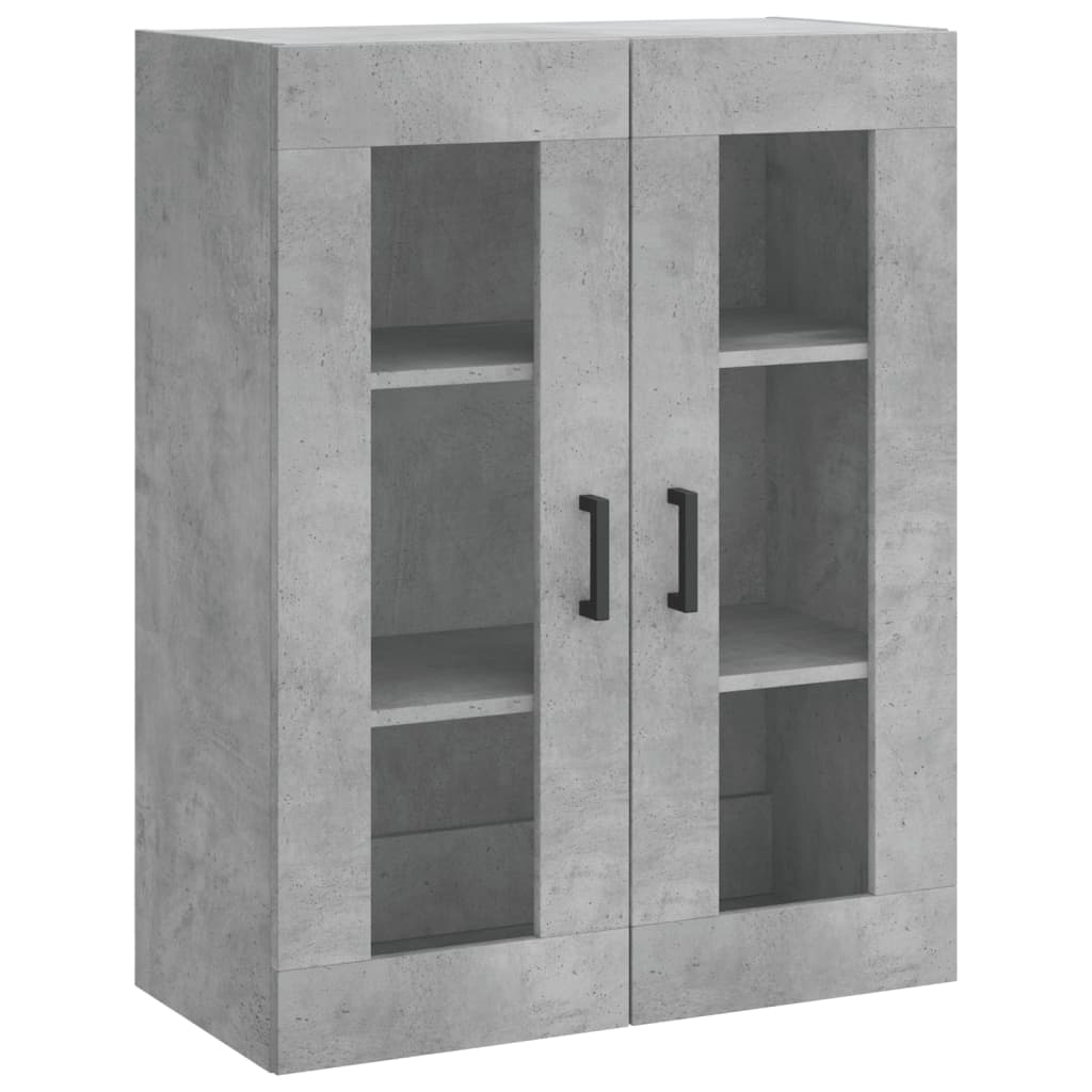 Mobile a Parete Grigio Cemento 69,5x34x90 cm - homemem39