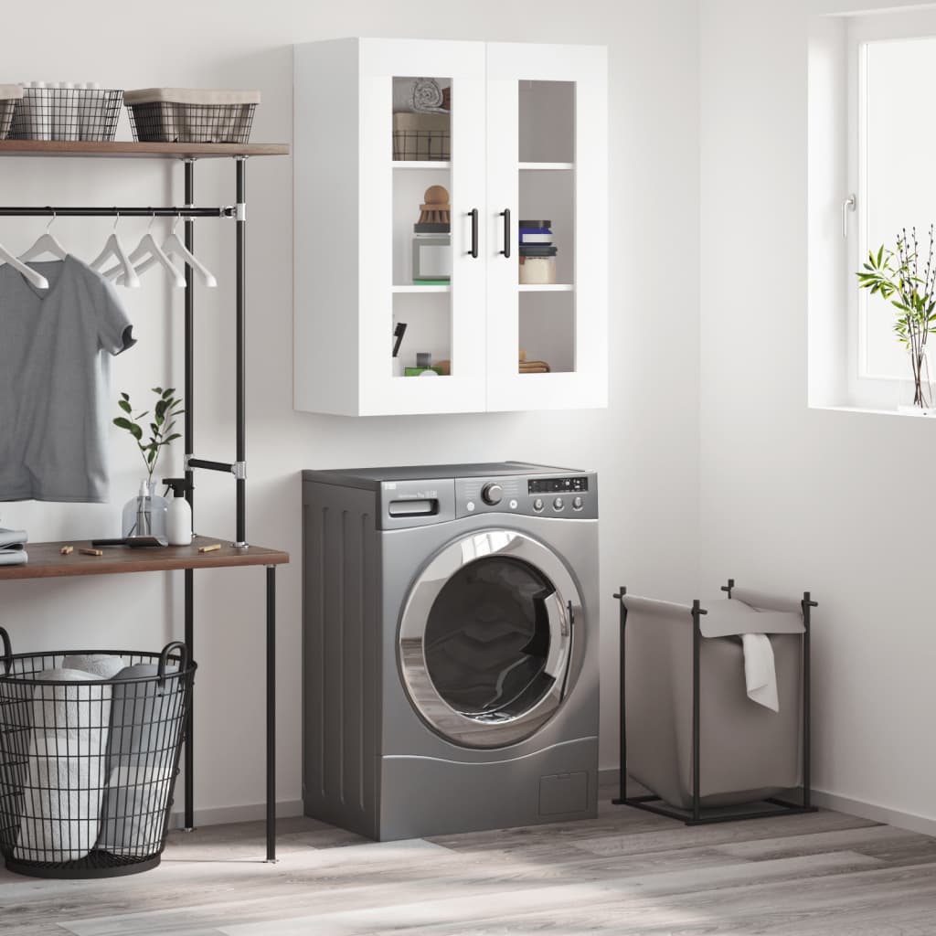 Mobile a Parete Bianco 69,5x34x90 cm - homemem39