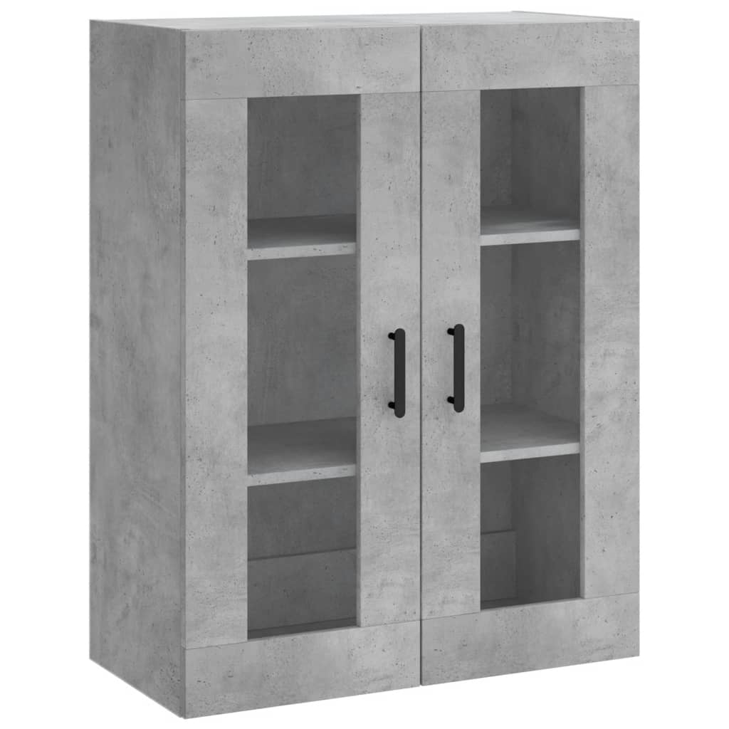 Mobile a Parete Grigio Cemento 69,5x34x90 cm - homemem39