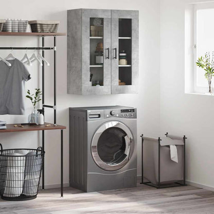 Mobile a Parete Grigio Cemento 69,5x34x90 cm | homemem39