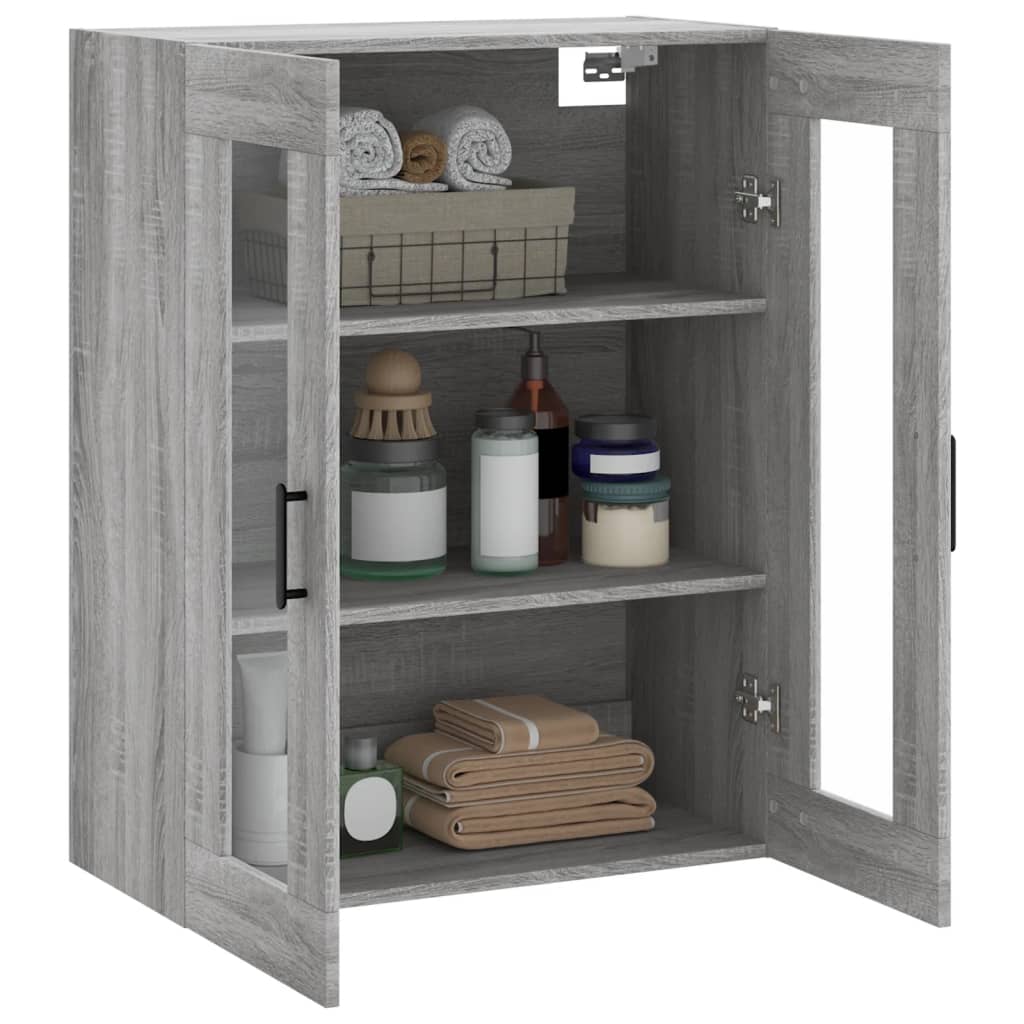 Mobile a Parete Grigio Sonoma 69,5x34x90 cm | homemem39