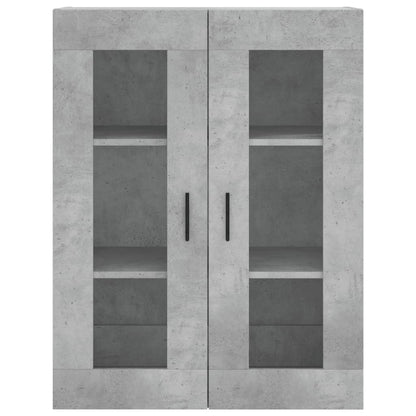Mobile a Parete Grigio Cemento 69,5x34x90 cm - homemem39