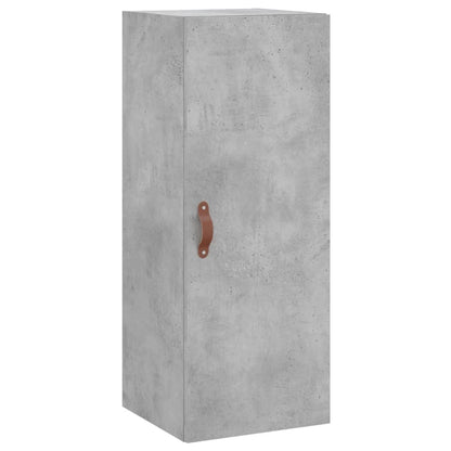 Mobile a Parete Grigio Cemento 34,5x34x90 cm - homemem39