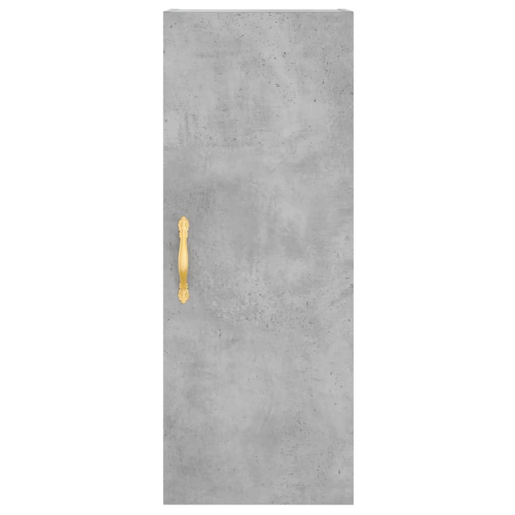 Mobile a Parete Grigio Cemento 34,5x34x90 cm - homemem39