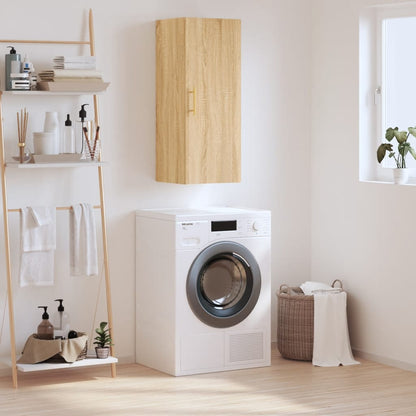 Mobile a Parete Rovere Sonoma 34,5x34x90 cm - homemem39