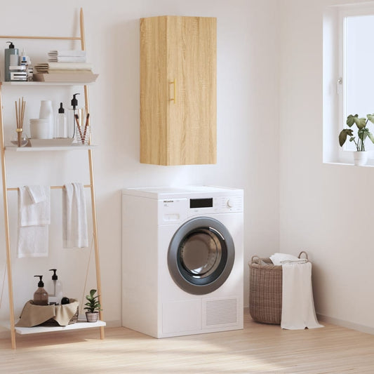 Mobile a Parete Rovere Sonoma 34,5x34x90 cm - homemem39