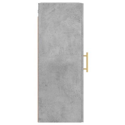 Mobile a Parete Grigio Cemento 34,5x34x90 cm - homemem39