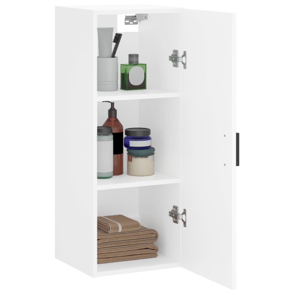 Mobile a Parete Bianco 34,5x34x90 cm - homemem39