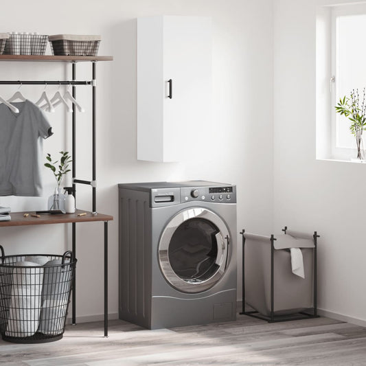 Mobile a Parete Bianco 34,5x34x90 cm - homemem39