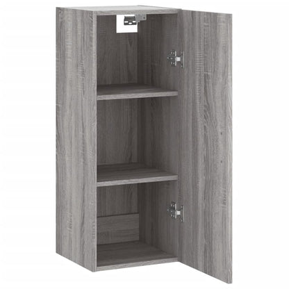 Mobile a Parete Grigio Sonoma 34,5x34x90 cm - homemem39