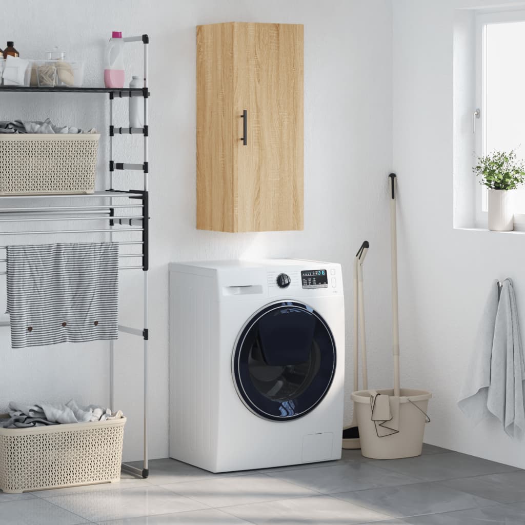 Mobile a Parete Rovere Sonoma 34,5x34x90 cm - homemem39