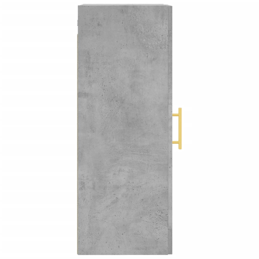 Mobile a Parete Grigio Cemento 34,5x34x90 cm - homemem39