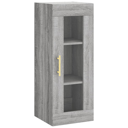 Mobile a Parete Grigio Sonoma 34,5x34x90 cm - homemem39