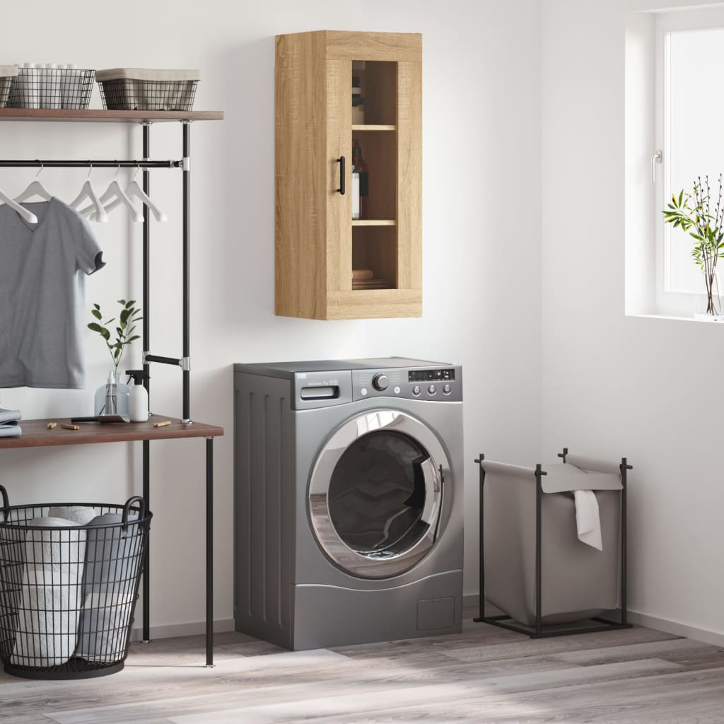 Mobile a Parete Rovere Sonoma 34,5x34x90 cm - homemem39