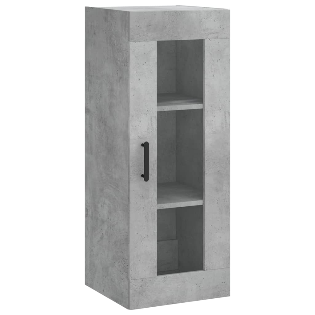 Mobile a Parete Grigio Cemento 34,5x34x90 cm - homemem39