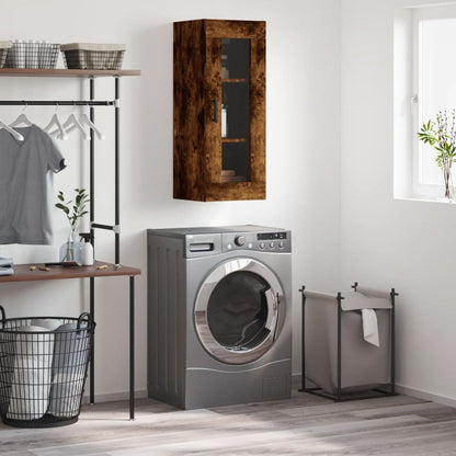 Mobile a Parete Rovere Fumo 34,5x34x90 cm - homemem39