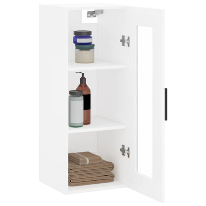 Mobile a Parete Bianco 34,5x34x90 cm - homemem39
