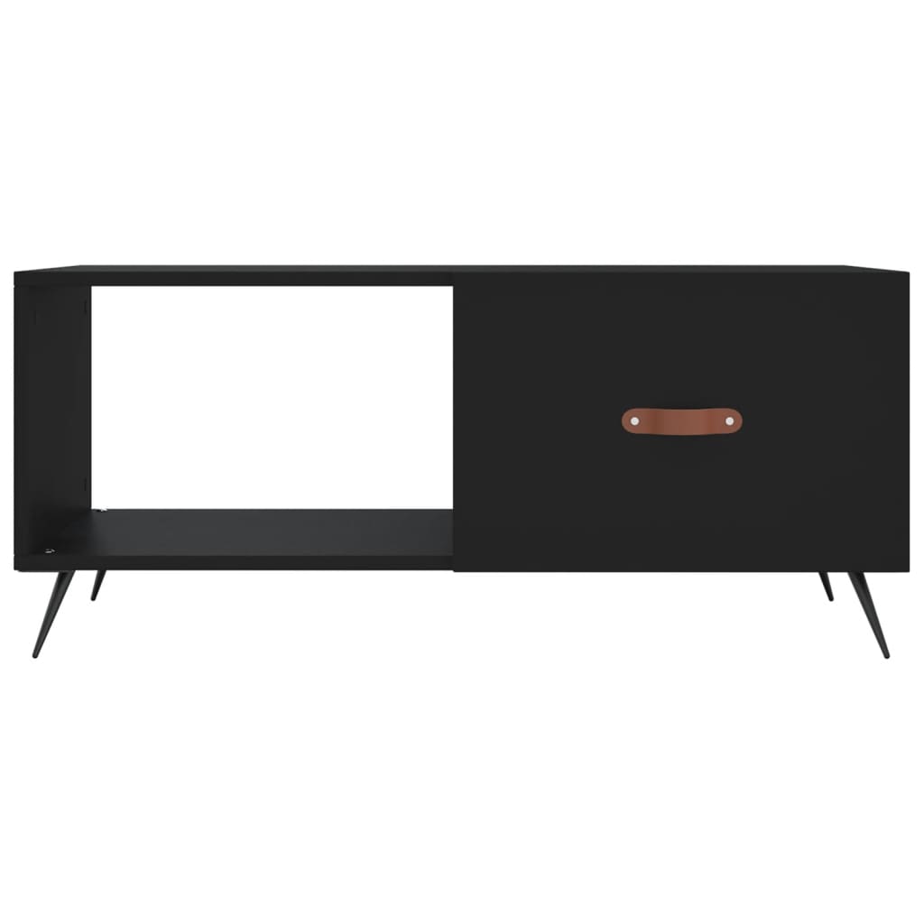 Tavolino da Salotto Nero 90x50x40 cm in Legno Multistrato | homemem39