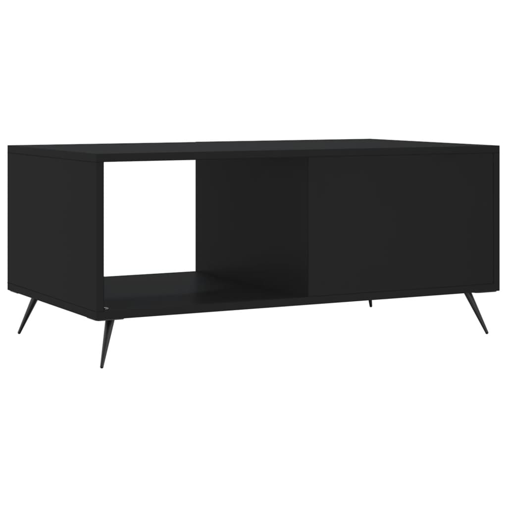 Tavolino da Salotto Nero 90x50x40 cm in Legno Multistrato | homemem39