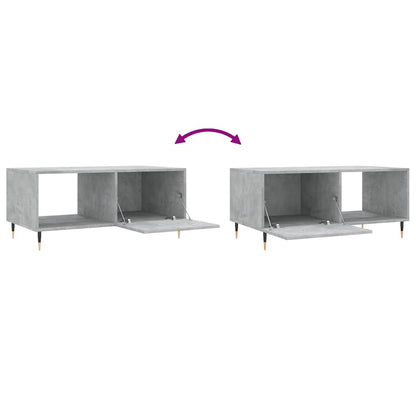 Tavolino da Salotto Grigio Cemento 90x50x40cm Legno Multistrato | homemem39