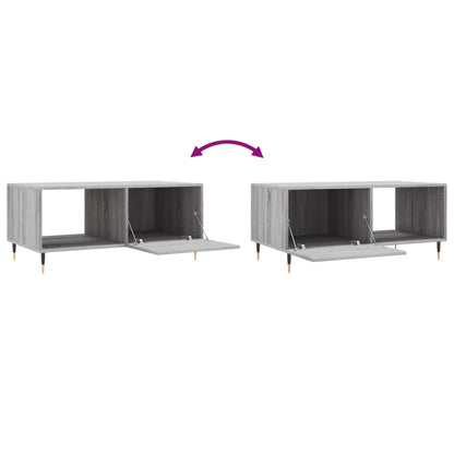 Tavolino da Salotto Grigio Sonoma 90x50x40 cm Legno Multistrato