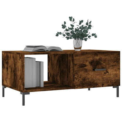 Tavolino da Salotto Rovere Fumo 90x50x40cm in Legno Multistrato | homemem39
