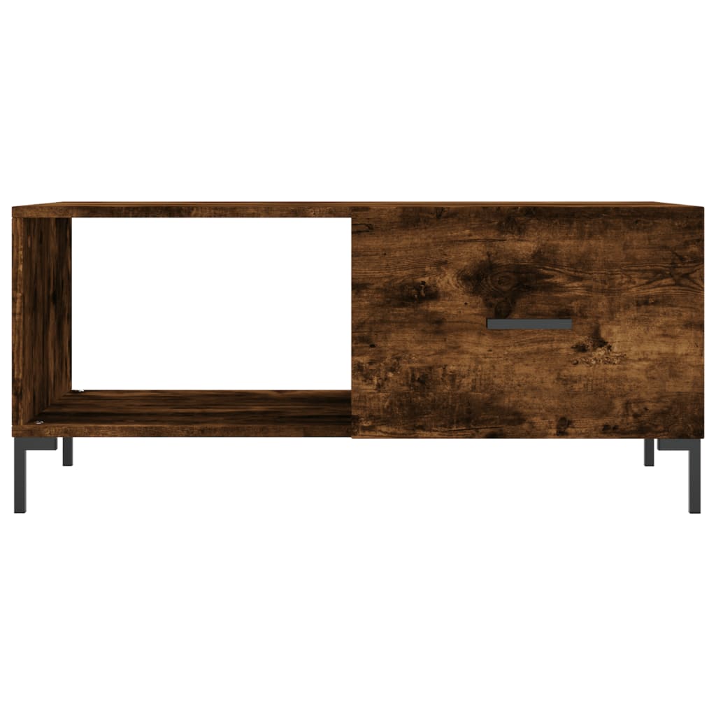 Tavolino da Salotto Rovere Fumo 90x50x40cm in Legno Multistrato | homemem39