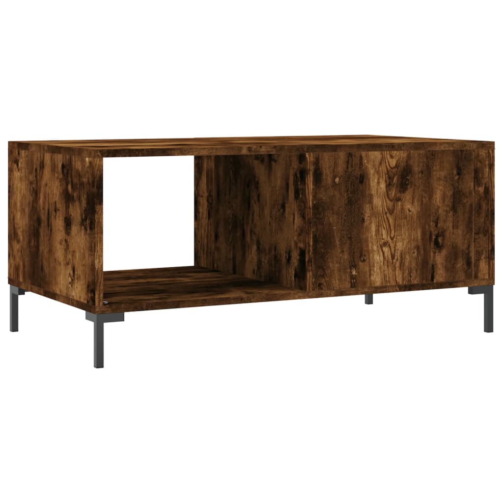 Tavolino da Salotto Rovere Fumo 90x50x40cm in Legno Multistrato | homemem39