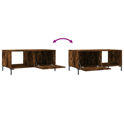 Tavolino da Salotto Rovere Fumo 90x50x40cm in Legno Multistrato | homemem39