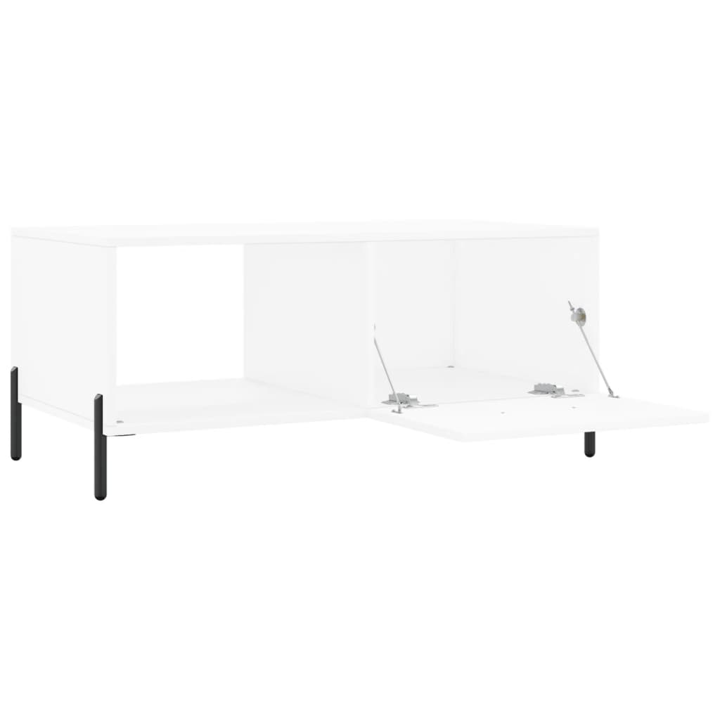 Tavolino da Salotto Bianco 90x50x40 cm in Legno Multistrato | homemem39